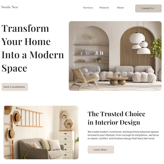 web Design sample Work